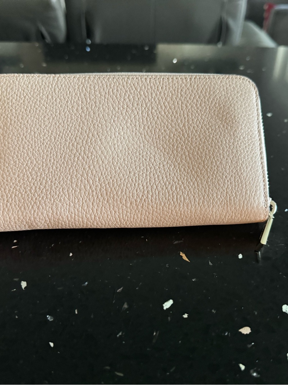 Kate Spade Pebbled Leila Large Continental Wallet, Warm Beige & Cream Corblock - Picture 4 of 7